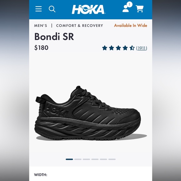 HOKA ONE ONE MEN'S BONDI SR - Picture 9 of 9